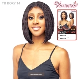 Vanessa Synthetic Swissilk Lace Braided Wig - TB BOXY 14